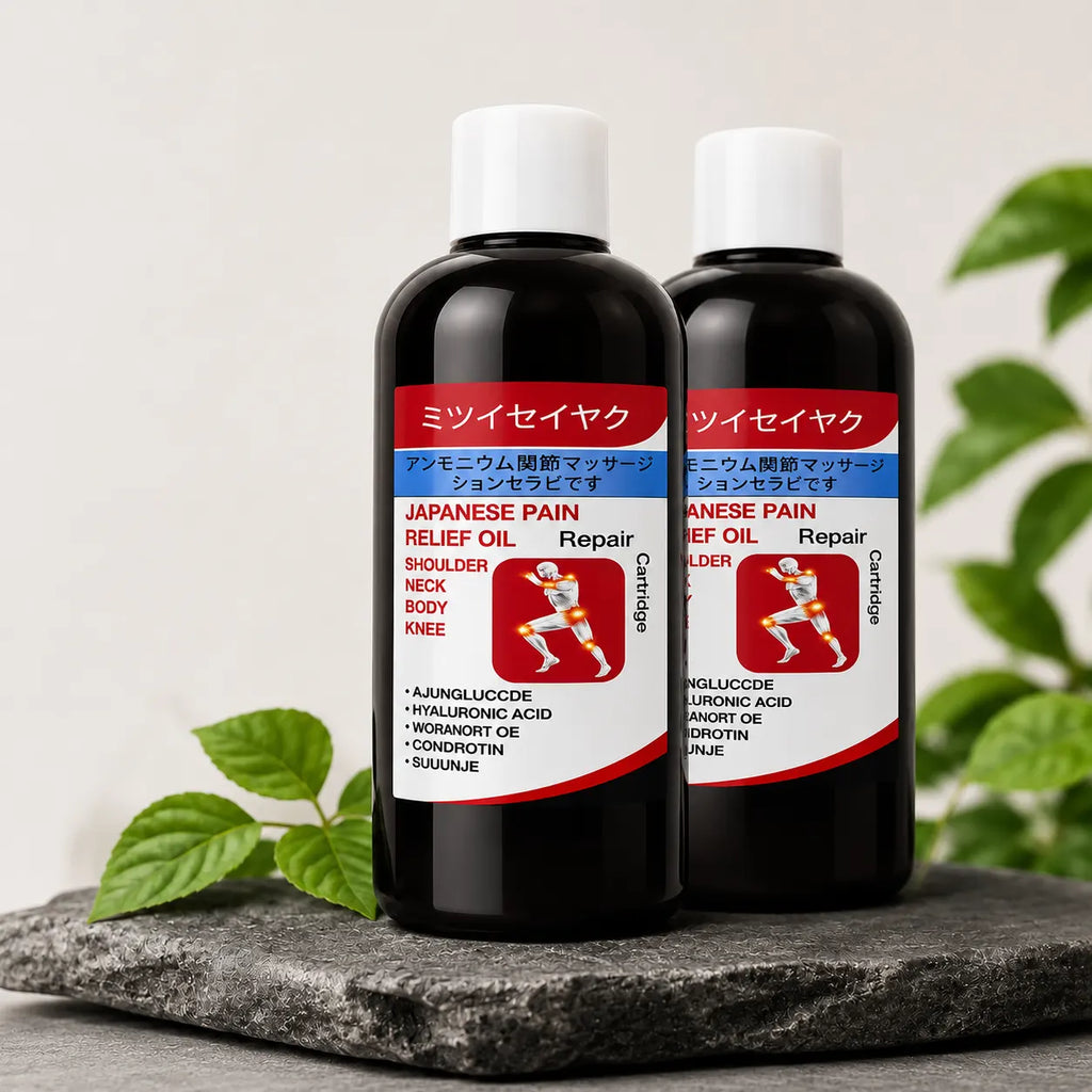 (Pack of 2) Japanese Pain Relief Oil Ortho Massage Oil – Herbal Botanical Oil for Joint & Muscle Comfort