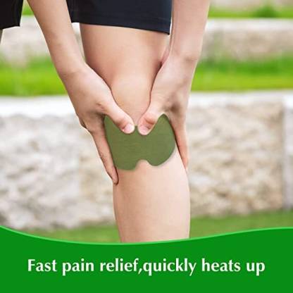 Herbal Knee Pain Relief Patches Arthritis Joint Ache Sticker | Fast Deep Heat for Knee Pain | Natural Joint Pain Relief Products (10 Pieces)