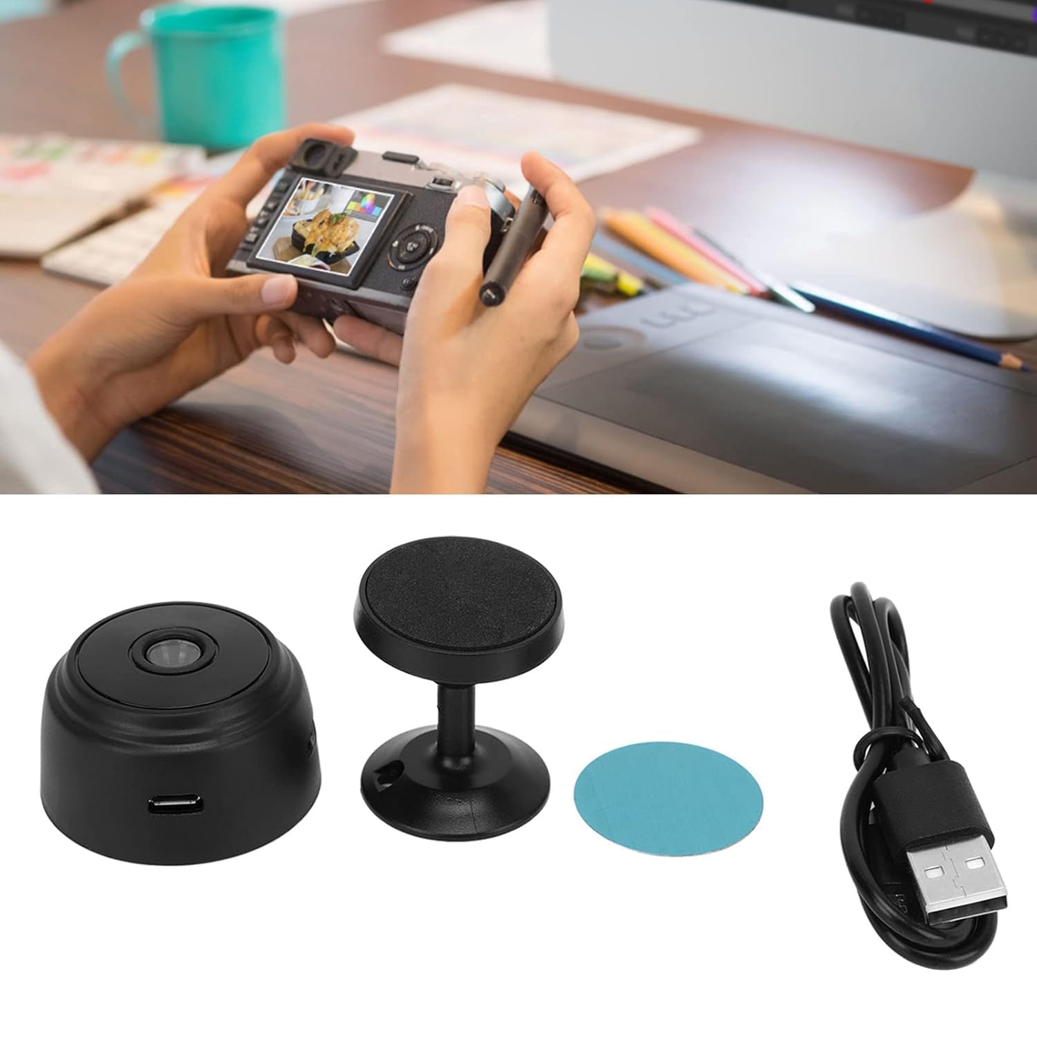 Wireless Spy Camera & Smart WiFi CCTV Camera – Mini Secret Camera with Phone App for Home Indoor Outdoor