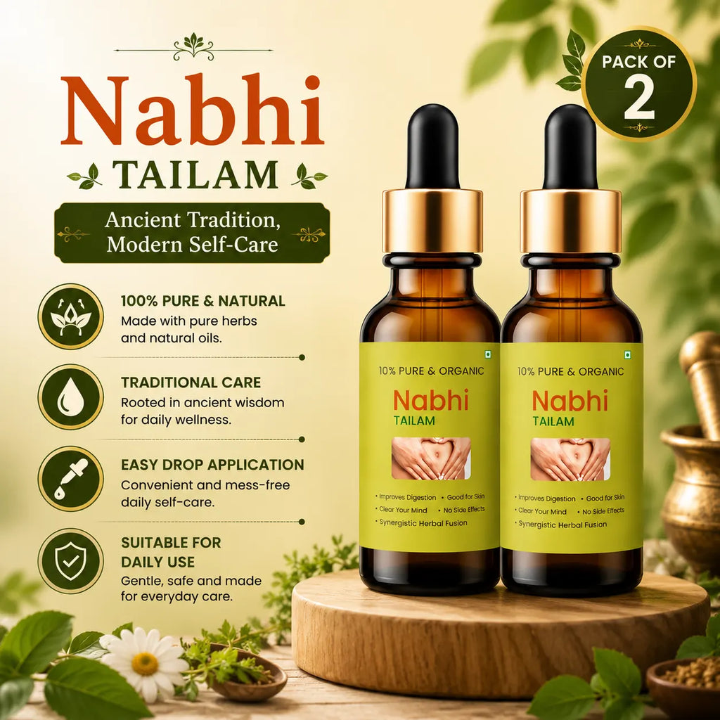 Ayurvedic Nabhi Oil & Navel Therapy Tailam (30ml Each, Pack of 2) – Natural Belly Button Oil for Weight Loss & Skin Care