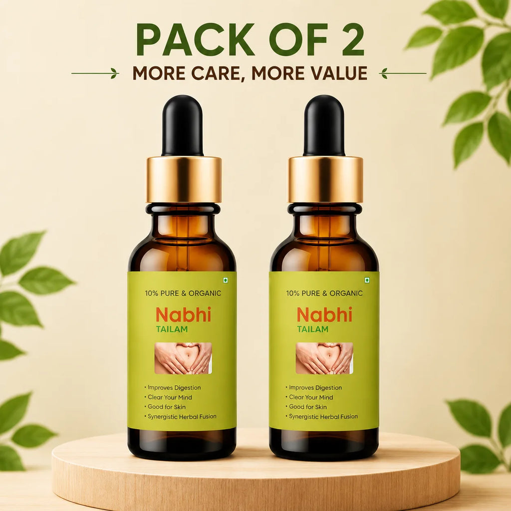 Ayurvedic Nabhi Oil & Navel Therapy Tailam (30ml Each, Pack of 2) – Natural Belly Button Oil for Weight Loss & Skin Care