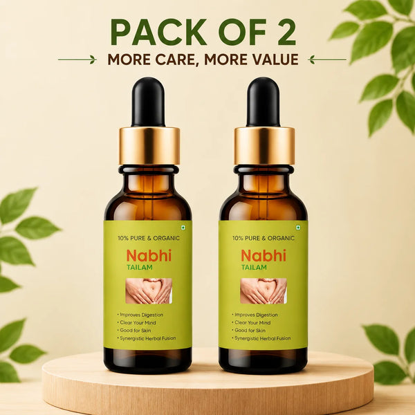 Ayurvedic Nabhi Oil & Navel Therapy Tailam (30ml Each, Pack of 2) – Natural Belly Button Oil for Weight Loss & Skin Care
