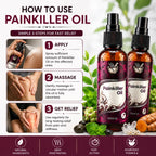 Pain Relief Oil & Massage Oil (Pack of 2) – Fast-Acting Joint, Knee & Back Pain Relief