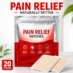 Pain Relief Patch Ginger Heat Patches (20 Patches Pack of 2) – Herbal Knee Patches & Back Pain Relief Plaster