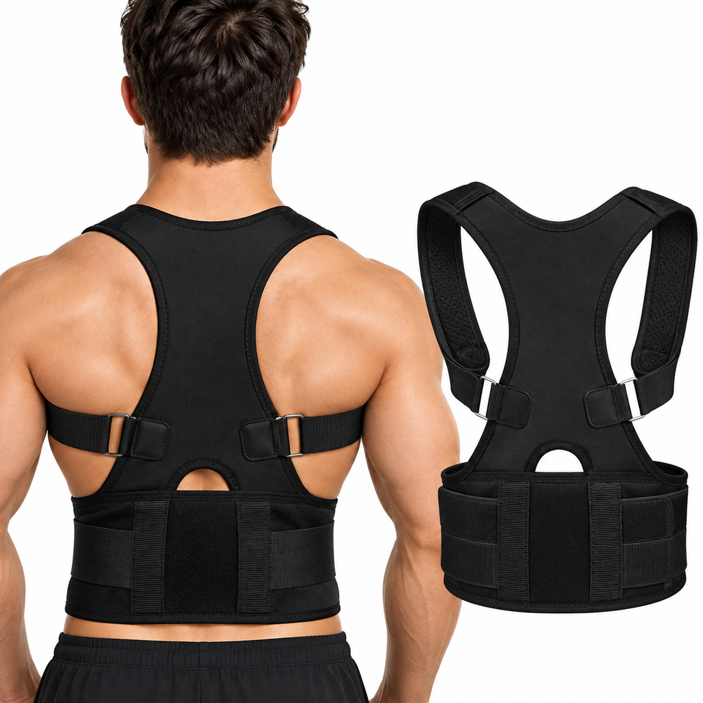 Posture Corrector Belt Back Straight Belt – Ergonomic Spine Support & Shoulder Alignment Brace for Men & Women (Unisex)