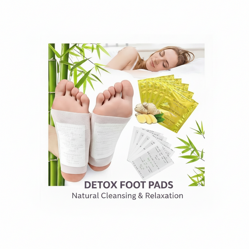 Kinoki Detox Foot Pads Cleansing Foot Patch (20 Pads Pack of 2) – Natural Wellness Foot Care Pads for Overnight Refresh