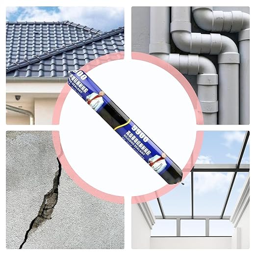 Silicone Sealant Waterproof Clear Glue (Pack of 1) – High-Strength Waterproof Silicone Adhesive for Kitchen & Bathroom