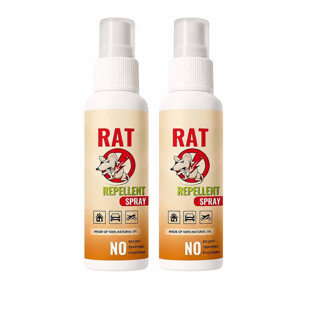 Rat Repellent Spray for Car & Home (Pack of 2) – High-Efficiency Rodent Repellent Spray for Car Engine & House Protection