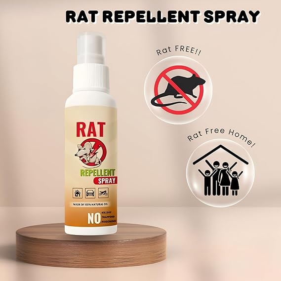 Rat Repellent Spray for Car & Home (Pack of 2) – High-Efficiency Rodent Repellent Spray for Car Engine & House Protection