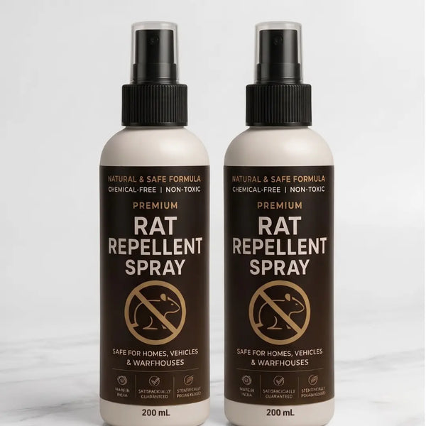 Rat Repellent Spray for Car & Home (Pack of 2)|Rodent Repeller & Mouse Deterrent |Non-Toxic Peppermint Formula