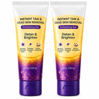 (Pack of 2) Instant Tan Removal De Tan Face & Body Pack – Sun Tan Removal Cream for Glowing Skin, Neck, Hands & Sun Damage Care