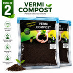 Vermi Compost Organic Vermicompost (Pack of 2) – Premium Vermicompost Fertilizer for Plants & Home Gardening