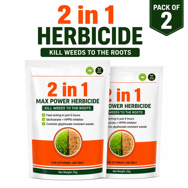 (Pack of 2) Max Power Herbicide Weed Killer – Dual-Action Grass & Weed Remover for Home Garden